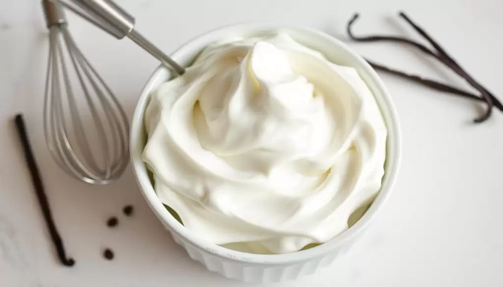 Perfect classic vanilla whipped cream showing the secret behind whipped cream's simplicity