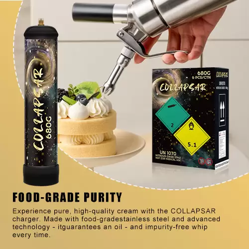 Collapsar 1L 680G N2O Tanks Whip Nitrous oxide for food ,1 Unit - Image 4