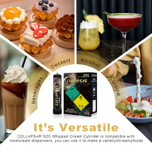 Collapsar 1L 680G N2O Tanks Whip Nitrous oxide for food ,1 Unit - Image 7